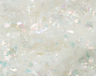 Snow White Ice Iridescent Ice Flakes art glitter craft glitter decoration glitter artist glitter Mylar Iridescent Flakes - 311-4328