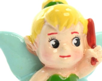 Miniature Baby Fairy Tiny 1" Tall | Fairy Garden Figurine House Decor | Gnome Miniature | Baby Tinkerbell -207-1201