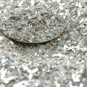 Fusion Shard Glitter | Silver Art Glitter | Cardmaking | Scrapbooking | Mixed Media Project | Nail Decal - 311-4080-SL