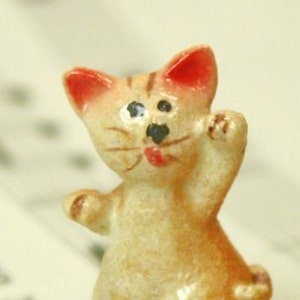 Miniature Cats Figurine Set of 4 | Playful Cats 1&quot; Tall Miniatures | Craft Project | Tiny Cute Animals - 800-2611