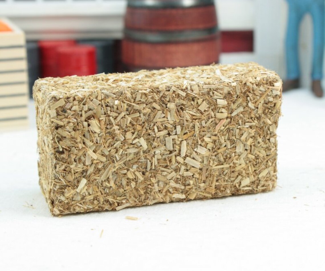 Square Hay Bales 1: 35 Scale Set of 2 Miniature Hay - Etsy