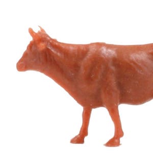 Miniature Cows Mixed Color Set Of 8 | Great Dollhouse Miniatures | Craft Project | Diorama Farm Animals  - 201-154-2