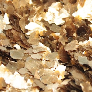 Large Natural Mica Flakes Gold Art Glitter | Cardmaking | Scrapbooking | Mixed Media Project | Nail Art Decal - 311-4364
