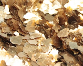 Large Natural Mica Flakes Gold Art Glitter | Cardmaking | Scrapbooking | Mixed Media Project | Nail Art Decal - 311-4364