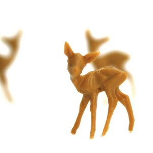 Cute Tiny Deer Miniature Set of 10 Pcs Fairy Garden Decor Gnome Home Decor Deer Figurine 1/2 Tall 203-1005 image 8