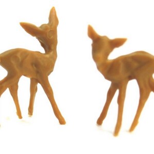 Cute Tiny Deer Miniature Set of 10 Pcs Fairy Garden Decor Gnome Home Decor Deer Figurine 1/2 Tall 203-1005 image 6