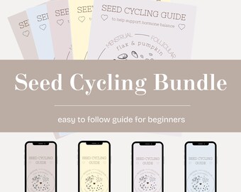 Guia de Ciclagem de Sementes para Sincronização de Ciclo | Folhetos Digitais e Papéis de Parede para Celular em 5 Opções de Cores