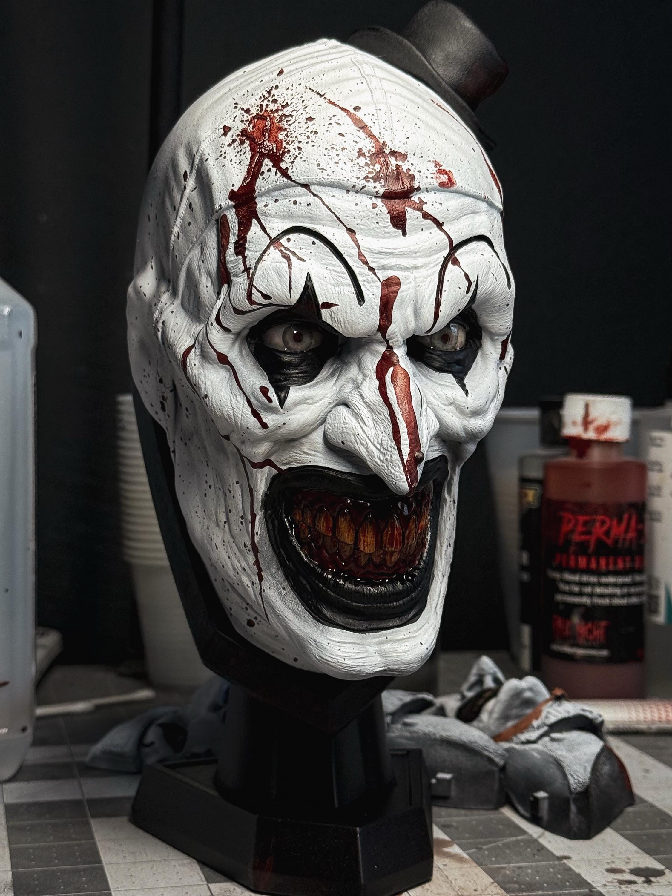 Maschera In Lattice Terrifier Smiley Per Halloween: Horror Realistica, Traspirante, Adulti - 2