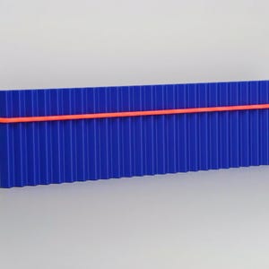 Colorful Magnetic Key Holder & Mail Slot | Modern Fluted Wall Shelf 3D Printed Entryway Decor | Geometric Ribbed Design image 5