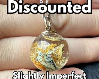 Discounted Money Spell Necklace – Imperfect Prosperity & Abundance Jewelry, Wealth Attraction Pendant, Moon Water Charged, Handmade Witchcra