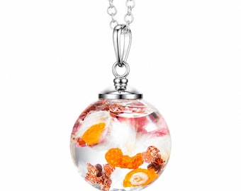 Protection Moon Water Spell Necklace – Handmade Talisman Jewelry for Energy Shielding, Spiritual Defense & Warding