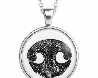 Custom Pet Nose Print Necklace • Personalized Pet Memorial Jewelry • Dog & Cat Keepsake Gift • Custom Animal Print Pendant