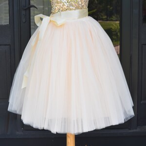 Womens Tutu, Champagne Tulle skirt, Champagne tulle skirt, tulle skirt, ballet skirt, ivory tutu, wedding skirt