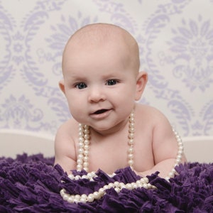 Long Strand Pearls, Faux Pearl Necklace, 60 pearl necklace, glass pearl necklace, childs pearl necklace, photo prop image 3
