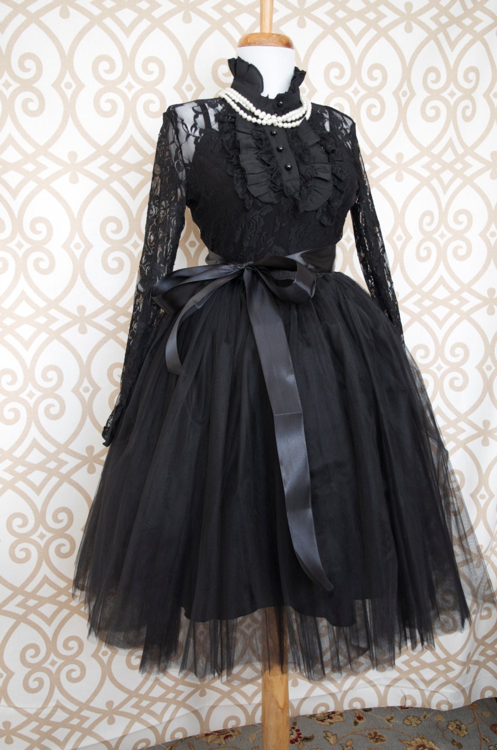 Black Puffy Tulle Dress - Etsy Black Puffy Tulle Dress - Etsy