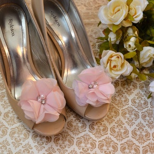 Pinces à chaussures fleur, pinces à chaussures fleur rose, pinces à chaussures, pinces à chaussures de mariage, pinces à chaussures en strass, perle