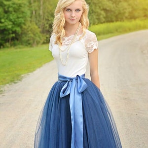 Womens Tutu, Navy Blue Tulle skirt, Navy Blue tutu, tulle skirt, ballet skirt, bridesmaid dress,  wedding skirt, Plus size