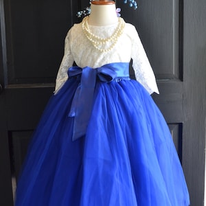 Girls Cobalt Blue tutu,  Girls Royal Blue Long Tulle Skirt , Blue Tutu, Tulle skirt , Girls Tutu, Blue tulle skirt, Princess tulle skirt