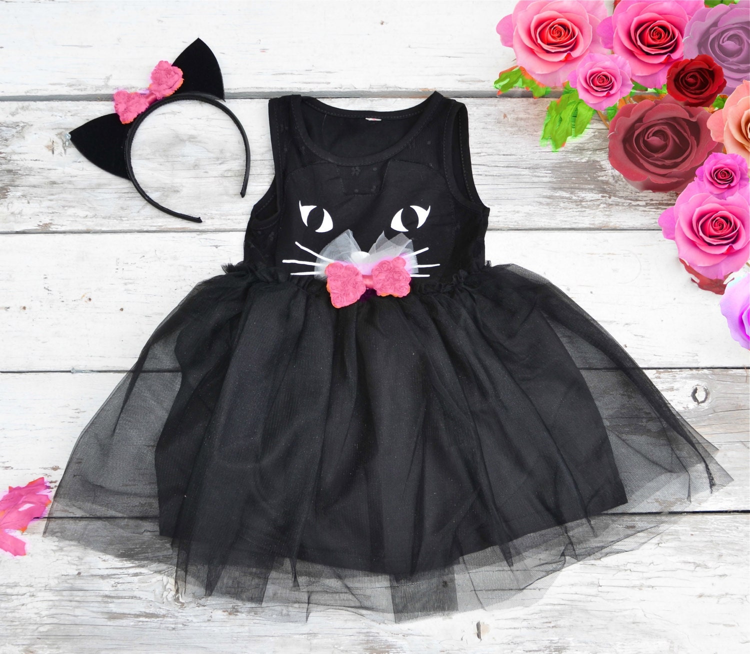 Cat Tutu Black With Tail Adult Costume Female