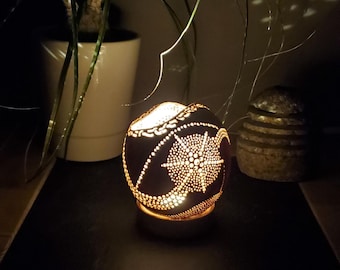 SOLD OUT - AVAILABLE ON ORDER - "Beautiful Dream" gourd lamp