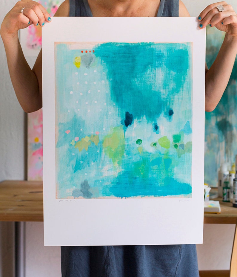 Abstract fine art print . hopeful . a4 large format 5 sizes Etsy