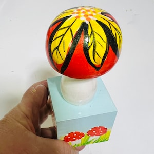 Mushroom, little gifts, dorm decor, Mushroom motif, lucky mushrooms , 5 inches tall 2 inches wide, Cottagecore, toadstool, Desk buddies