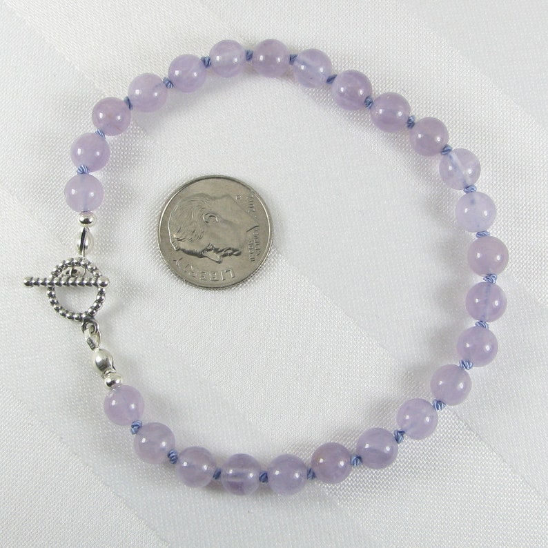 Hand-Knotted Lavender Amethyst Bracelet