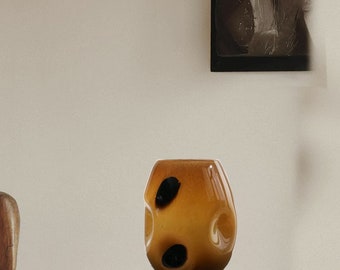 hydroponic art | antique glass vase