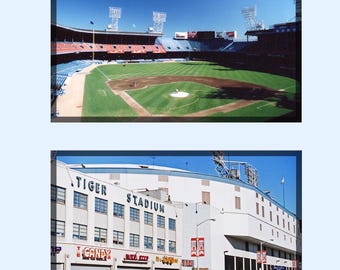 Tiger Stadium Collage, Sports Photography, Detroit Photo, 8 x 10 Color Decor,