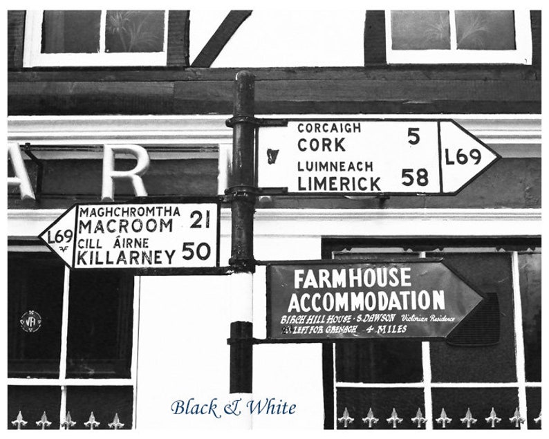 Irish Road Signs, Original Art Photography, Cork, Limerick, Killarney ...