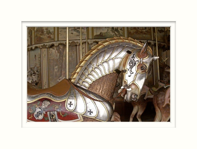 Carousel Horse Knights Steed Horse Print 12 x 18 Wall Art Etsy