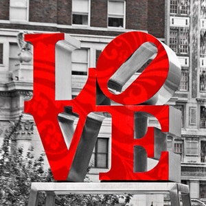 Love Sign Photography, 8 x 10 Philadelphia Print, Home Decor,
