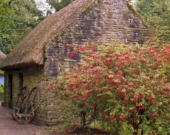 Irish Stone Cottage, 5 x 7 Art Photography, Ireland Landscape Print