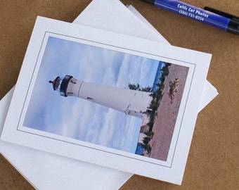 Lighthouse, Fine Art Photography, Four Blank Photo Cards, Nautical Decor,  South Haven, Manistee, Holland, Crisp Point