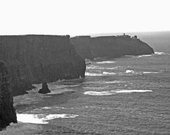 Cliffs of Moher Fine Art Photography, County Clare, Ireland Print, Wall Decor, Atlantic Ocean, 8 x 10 Photo