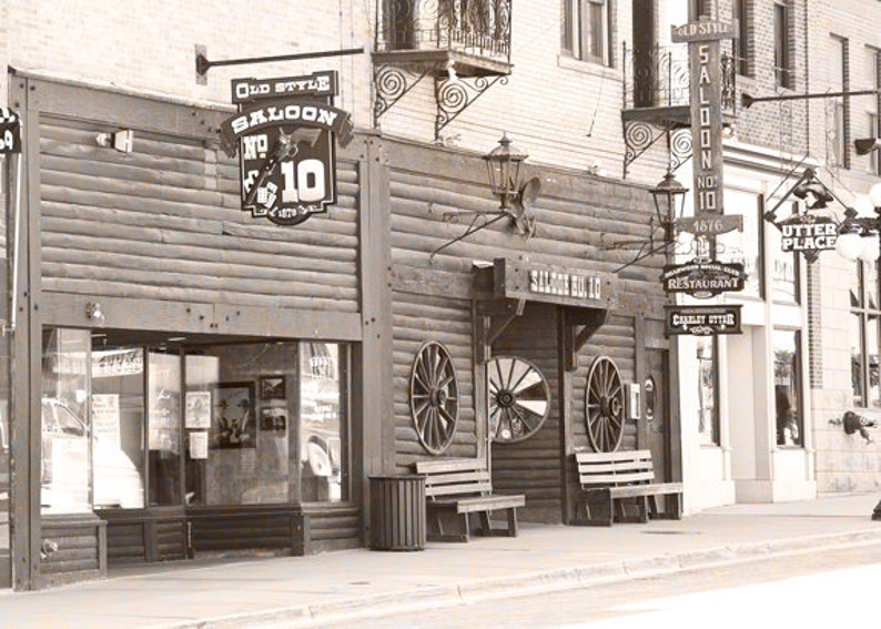 Deadwood Saloon Number 10 Old West Photography Wild Bill Etsy