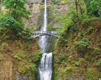 Multnomah Falls Fine Art Photography, Columbia River Gorge, Oregon Waterfall, 8 x 10 Nature Print