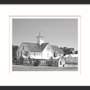 Rural America, Star Barn, Fine Art Photography, Black and White, Classic Barn, 8 x 10 Wall Art, Historic Pennsylvania image 3