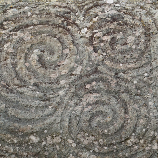 Spirals Entrance Stone, Newgrange Ireland Fine Art Photography, 8 x 10 Irish Print,  Stone Age Artwork, Irish Decor