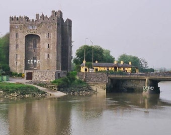 Durty Nellys Pub, Bunratty Castle, Ireland ,Fine Art Photography, Irish Architecture, Castle Decor, 8 x 10 Wall Art