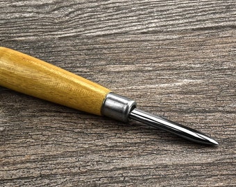 Straight burnisher wood handle 6-1/2 in long PMC Tools Smooth Bezels Shines JT602BS