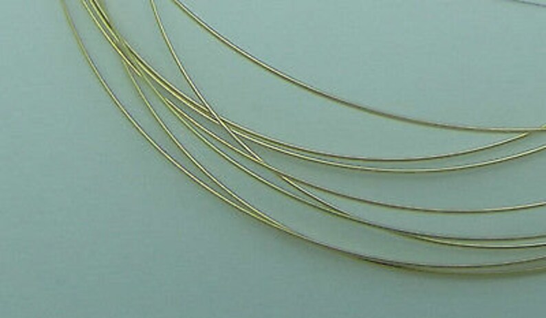Wrapping Wire 12Kt GOLD-FILLED full-hard half-round 24 gauge 5 feet