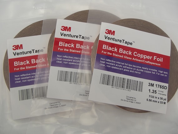 value pack 7//32 inch Venture Black Backed Copper Foil 3 Rolls