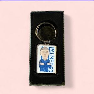 Chelsea cartoon Cole Palmer fan art made Keyrings