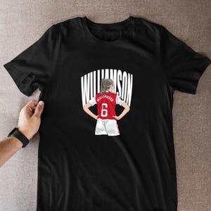 Arsenal cartoon LEAH WILLIAMSON fan art made T-Shirts