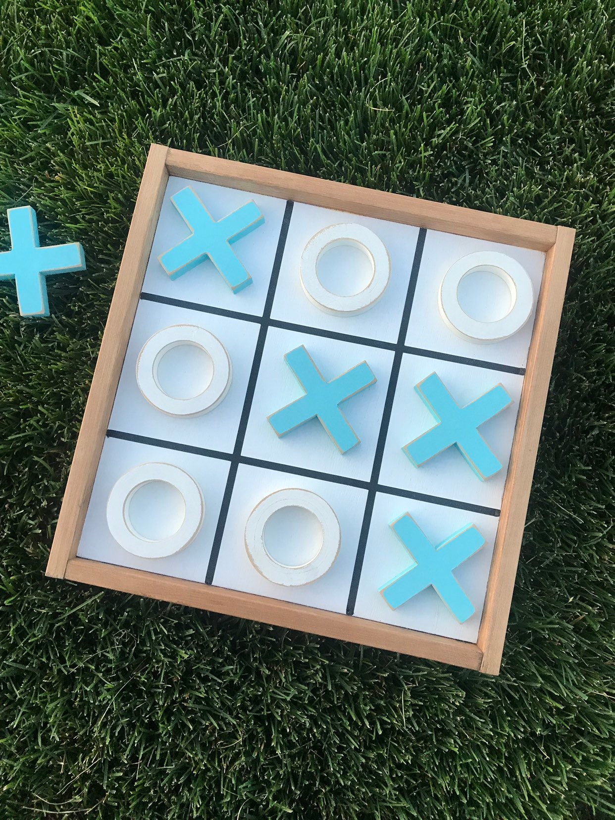 YardGames Outdoor Wood Tic-tac-toe with Case in the Party Games department  at