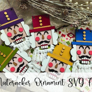 Arquivo SVG do quebra-nozes | Arquivo SVG de enfeite de Natal | Arquivo SVG do Glowforge