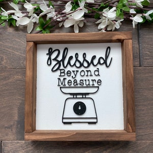 Digital SVG File Blessed Beyond Measure SVG Laser Ready Farmhouse Style SVG image 4