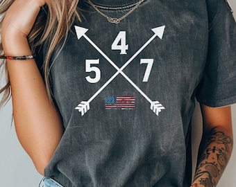 45 47 Trump &#39;24 Shirt. Donald J Trump Shirt. Trump 2024 Shirt. MAGA Shirt. Conservative Shirt. PNW American Flag Shirt.