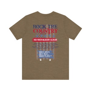 Rock the Country 2024 Concert Shirt. Jason Aldean and Kid Rock Concert Shirt. image 9